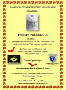 Presepe speleologico – Mosciano 25/12/16 – 8/1/17